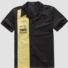 Для мужчин работы рубашки для мальчиков онлайн Винтаж Рок 40 в западном стиле желтый Ковбой рубашка с короткими рукавами хип хоп вечерние вечерни