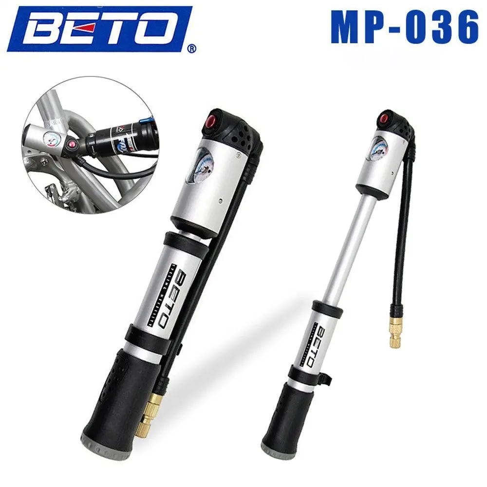 2017 High Pressure Cycling Bicycle Pump Mini Bike Shock Absorber Pump
