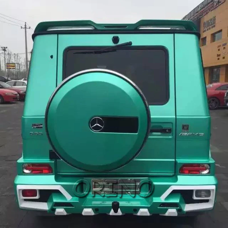 US $141.55 Hot Sale Matte Chrome Metallic Wrap Vinyl Tiffany Blue Wraps Film Air Bubble Free