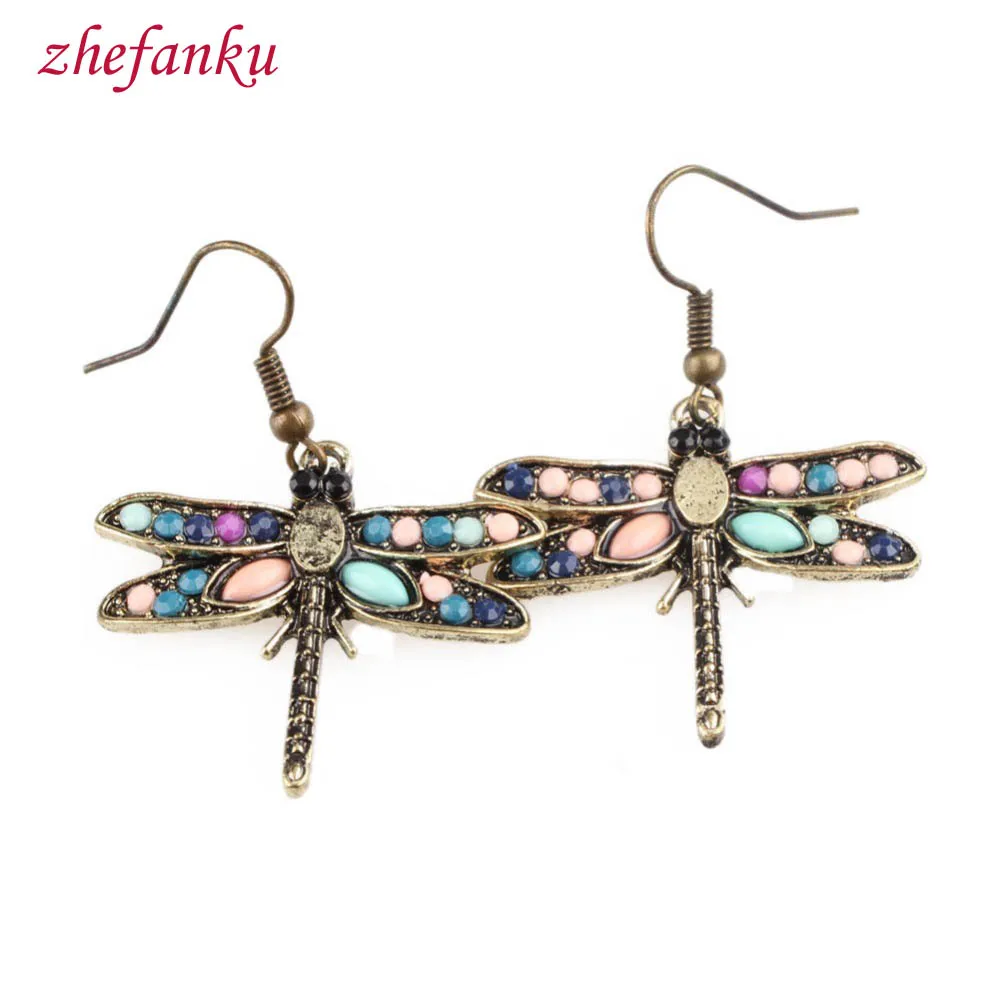 Модные очаровательные серьги в форме стрекозы|women earrings|earring colorearrings earring |