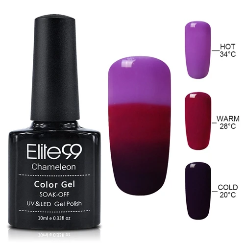 Elite99 3 цвета Ультрафиолетовый гель для ногтей Хамелеон меняет цвет в зависимости от настроения Гель-лак Led УФ Гель-лак для ногтей маникюрный лак 10 мл/уп - Цвет: 4230