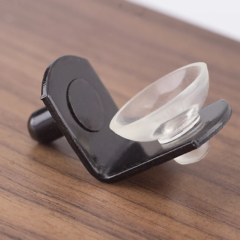 조절 가능한 직경 5, 6, 8mm 선반 지지대, 철 소재, 니켈, 청동, 검정 색상 옵션, 실리콘 컵 패드가 있는 금속 선반 핀