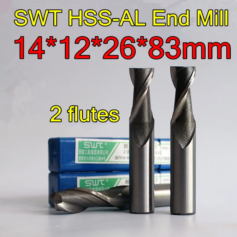 14*12*26*83 мм 5 шт./компл. 12 petiole 2 канавки SWT HSS-AL фрезерный станок инструмент Бесплатная