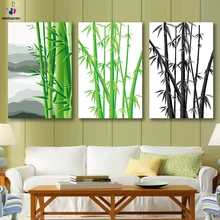DIY цветные картинки по номерам с цветами древнее бамбуковое изображение леса Рисование Живопись по номерам Обрамленный дом