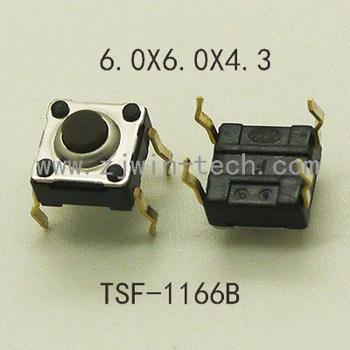 

100PCS 6x6x4.3mm Waterproof Momentary Tactical Button Switch 4PIN DIP Key Button Micro Button Switch