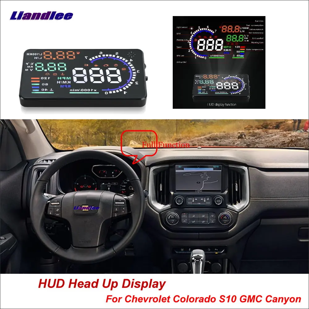 

Liandlee Car HUD Head Up Display For Chevrolet Colorado S10 GMC Canyon 2012-2018 Safe Driving Screen OBD Projector Windshield