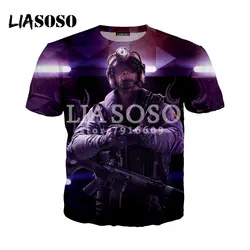 LIASOSO новая игра Радуга Прохладный 3D принт футболка/Толстовка/толстовка унисекс Битник шесть 6 Косплэй хорошее качество топы G1771