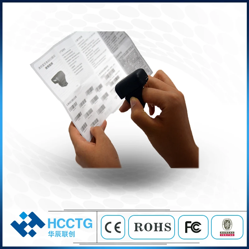 

Сканер штрих-кода High Scan Pro Mini Laser 1D Ring Bluetooth для коллекции данных HS-S02L