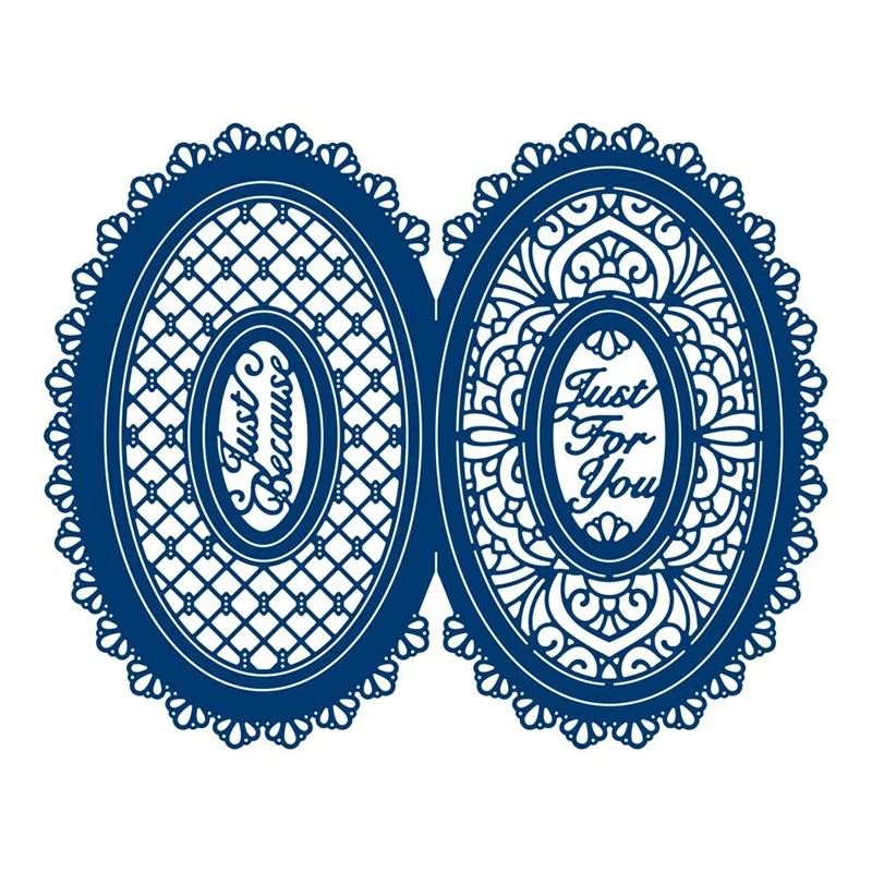 

Lace Oval Flower Frame Metal Cutting Dies for Scrapbooking New 2019 Crafts Die Cut Card Making Album Embossing
