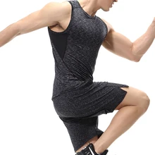 Vertvie Men’s Gym Fitness Sports Vest Sleeveless Compressed Tank Top Running Training Sportswear Quick Dry Sportsman Wear Vests