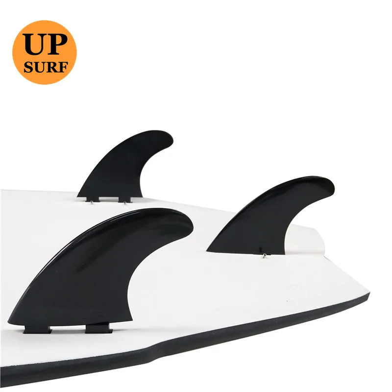 Double Tabs M Surf Fins Plastic Nylon+Fibreglass Fins  A Pack of Five Sets Quad Finwith High Quality