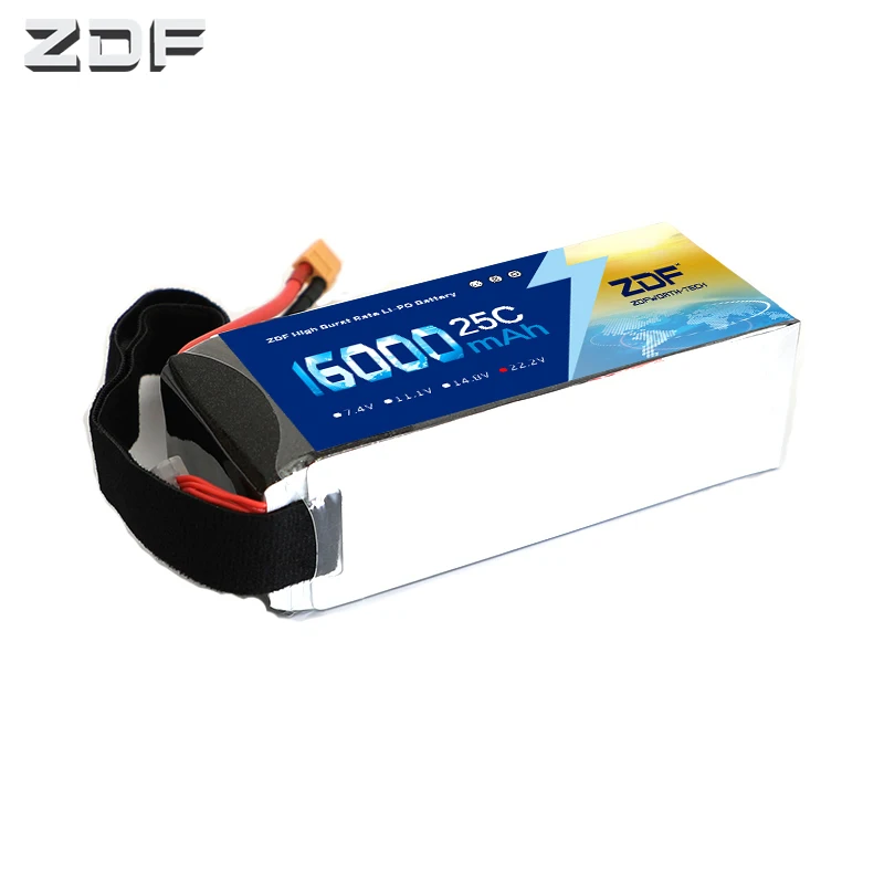 Lipo аккумулятор ZDF 16000 мА/ч 7 4 В 11 1 14 8 в 18 5 22 2 44 48 25С для большой нагрузки запчасти