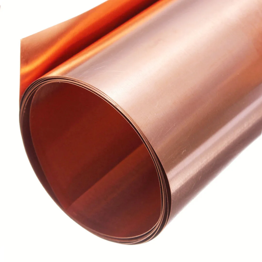 1pc 0.2mm Thickness 99.9% High DIY Handmade Material Purity Pure Copper Cu Metal Sheet Foil Plate 100mm*1000mm