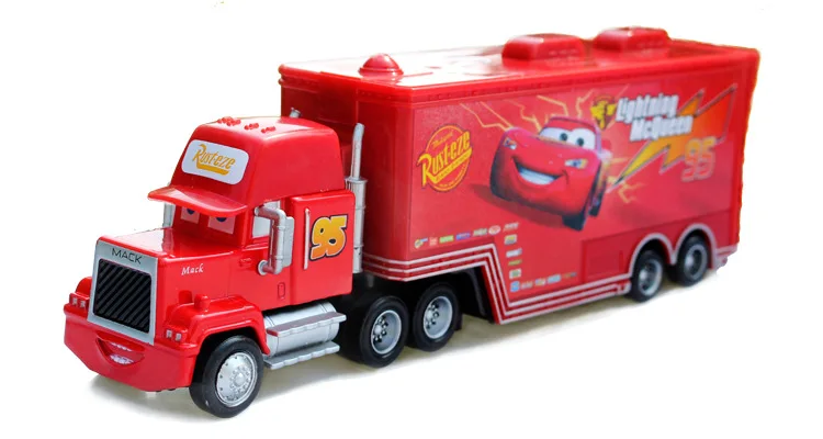Disney Pixar тачки 3 2 Молния Маккуин 1:55 Mack грузовик король литья под давлением металлический сплав модельные Фигурки игрушки подарки для детей Брендовая игрушка