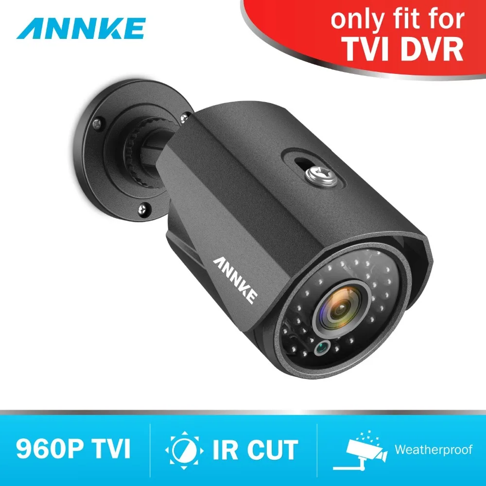 

ANNKE 960P TVI Wide Angle Camera Smart IR CUT Email Alert Cameras Outdoor Weatherproof Motion Detection Surveillance CCTV