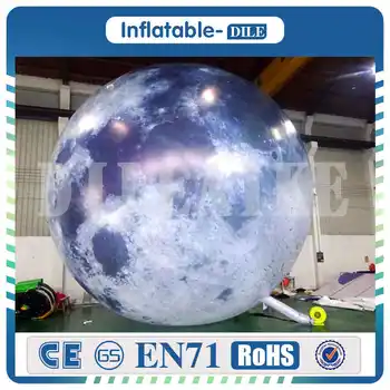 

2m 3m Party Balloons Lighting Inflatable Balloon Inflatable Moon Printing Planet for Decoration