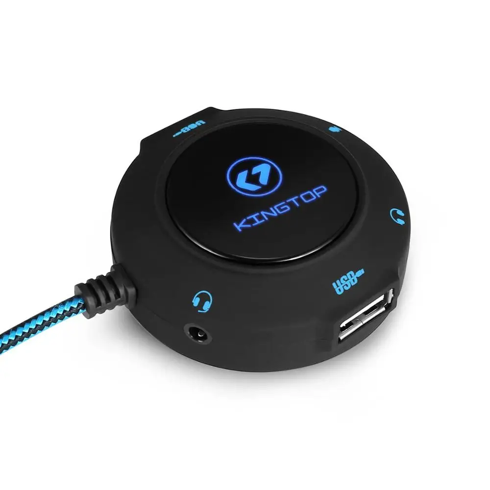 KINGTOP кабель преобразования внешней звуковой карты usb хаб аудио адаптер для 3 5 мм и