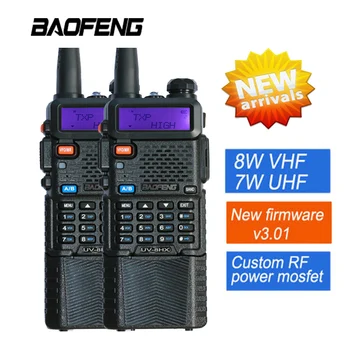 

2PCS New Baofeng 8W UV-8HX 3800 mAh Walkie Talkie Portable Interphone Pofung UV-5R Ham Radio Dual Band Handheld Amateur Radio