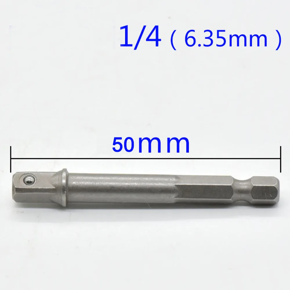 Хром ванадиевой сталь гнездо адаптера шестигранным хвостовиком до 1/" 3/8" 1/" расширение сверла бар Hex Набор бит механические инструменты
