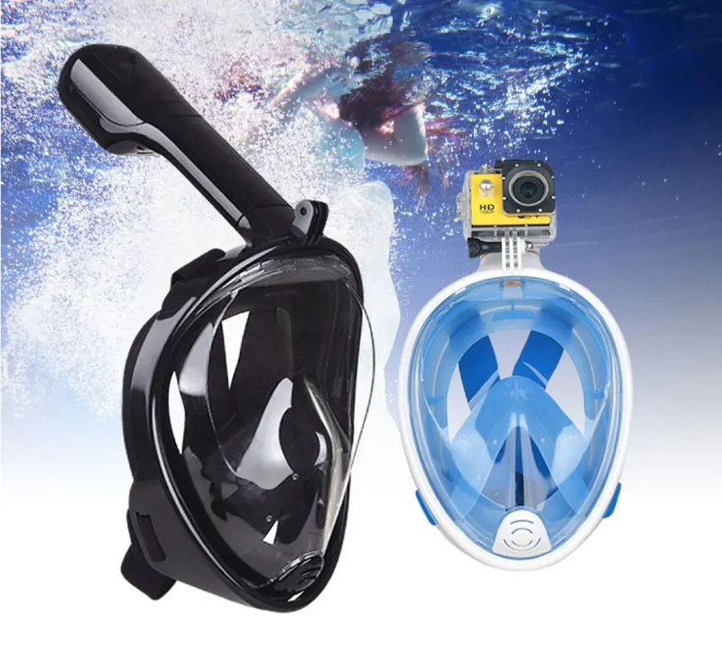 Underwater Anti Fog Full Face Diving Mask Scuba Snorkeling Respiratory Mask Safe and Waterproof For Gopro SJCAM Xiao Yi (1)
