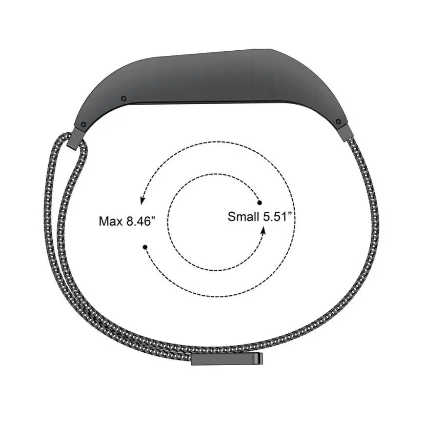 HIPERDEAL сменный ремешок Миланская Магнитная Петля из нержавеющей стали Смарт-часы ремешок для Fitbit Flex 2(5,51-8,46 дюйма) браслет