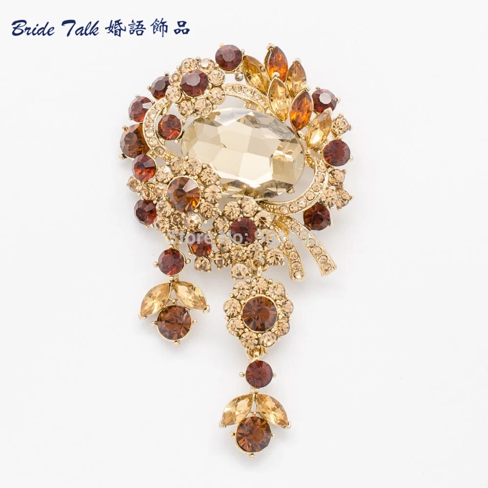 Женская Брошь с кристаллами 7 цветов 6537|brooches for women|bouquet broochpins women |