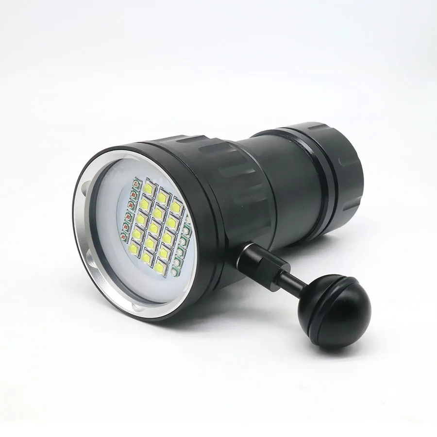 Светодиодный светильник-вспышка для дайвинга, подводный 80 м, водонепроницаемый светодиодный фонарь XHP70/XHP90, тактический светильник для фото и видео, 18650