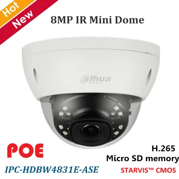

Dahua 8MP 4K IP Camera H.265 IR Mini Dome Network Camera Smart Detection WDR Day/Night 2.8mm fixed lens Support SD card 128GB