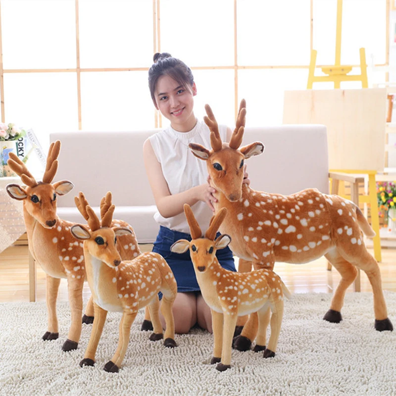 

Creative cute plush Sika deer toy plush cartoon Sika deer funny gift doll