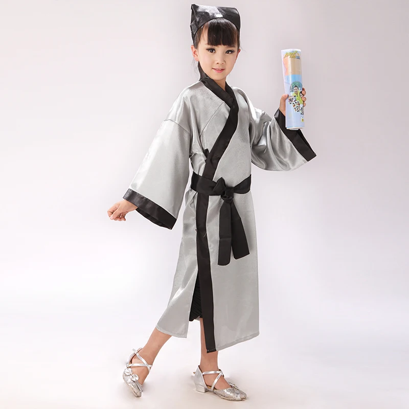 Enfants vêtements de danse Costumes anciens chinois littérature garçon Costume Hanfu Costumes vêtements traditionnels chinois(