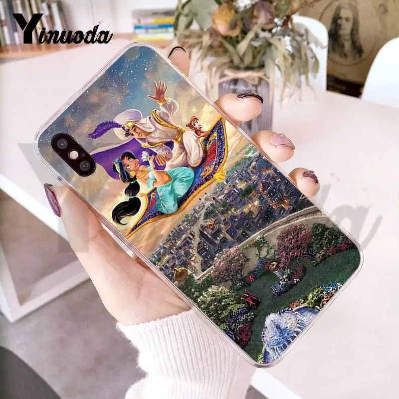Yinuoda For iphone 7 6 X Case Aladdin Jasmine Cartoon Transparent Phone Cover Case for iPhone 8 7 6 6S Plus X 5 5S SE 5C XS XR Yinuoda For iphone 7 6 X Case Aladdin Jasmine Cartoon Transparent Phone Cover Case for iPhone 8 7 6 6S Plus X 5 5S SE 5C XS XR