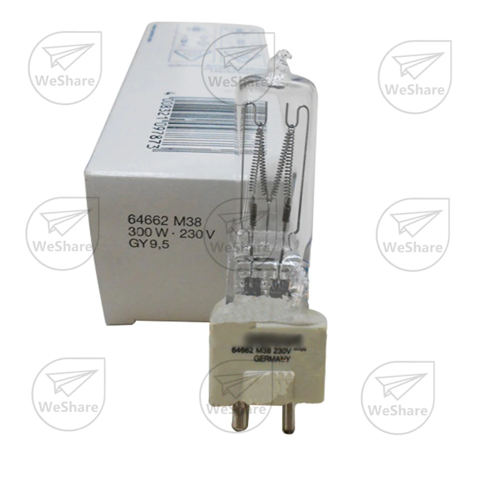 

Halogen Bulb for OSRAM 64662 230V300W M38 GY9.5 Display Optic 220-240V 230V 300W Projector Photo Lamp