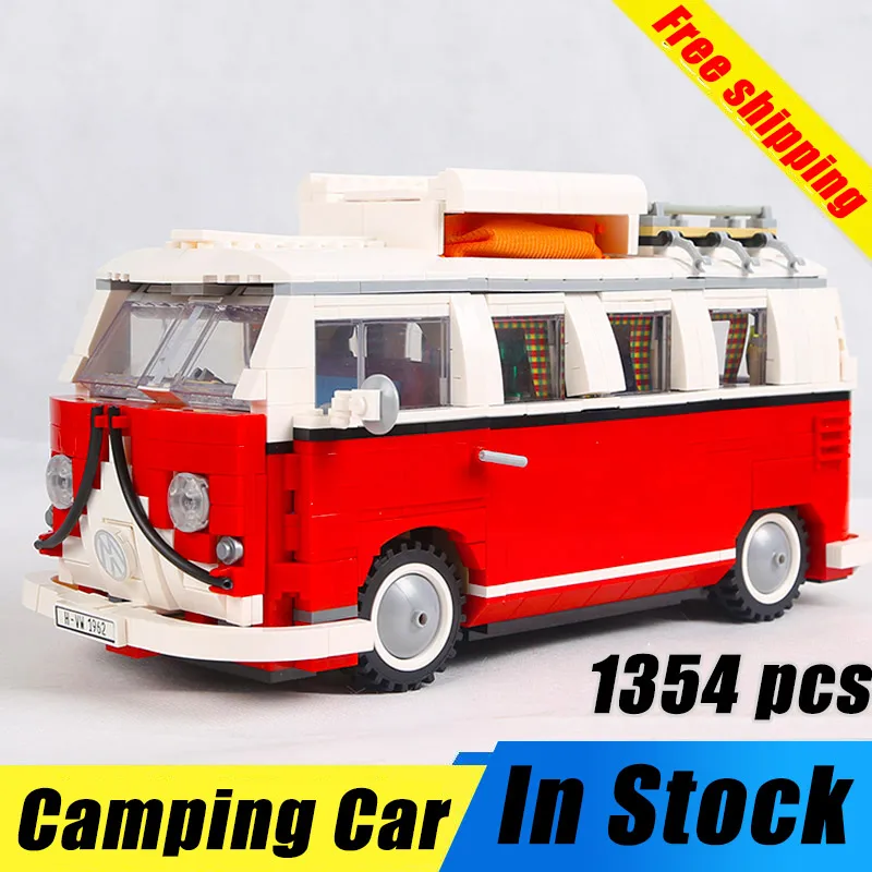 10569 Create Series City Car T1 Camper Van строительные блоки 1354 шт совместимые части игрушек с bela 10220
