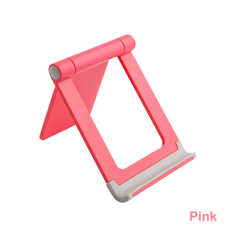 Pink Универсальный складной стол Univerola поддержка сотового телефона пластиковая подставка-держатель на рабочий стол держатель для телефона держатель-подставка для смартфона для телефона - Цвет: Pink