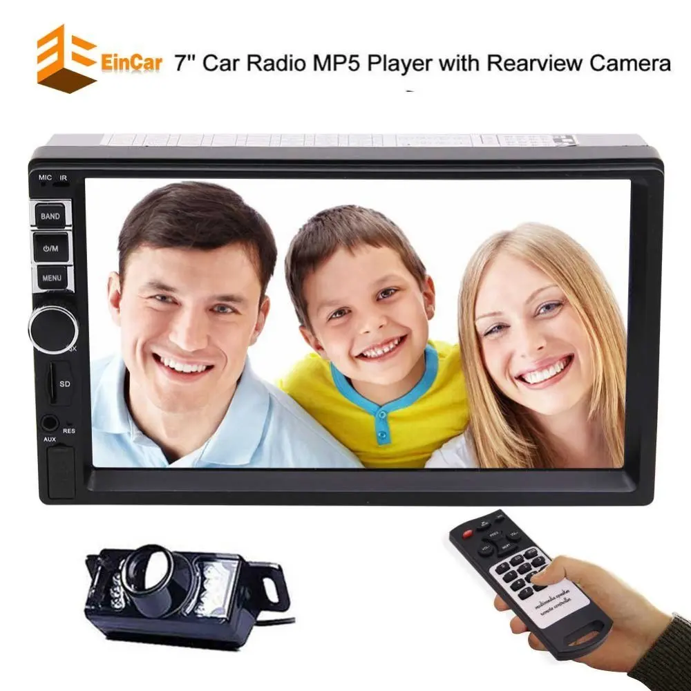 

2 Din Car Stereo Radio Autoradio Audio Video Input Aux Input Rear View Camera Input Hand Free Bluetooth Steering Wheel Control