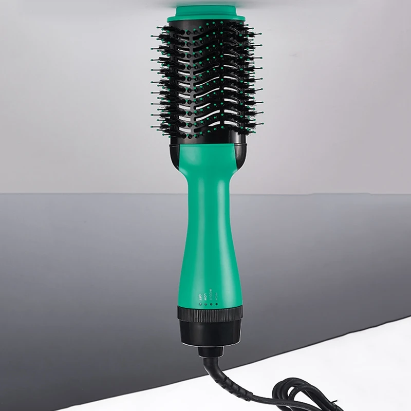 HOT!New 2 In 1 Multifunctional Hair Dryer Rotating Hair Brush Roller Rotate Styler Comb Straightening Curling Hot Air Comb