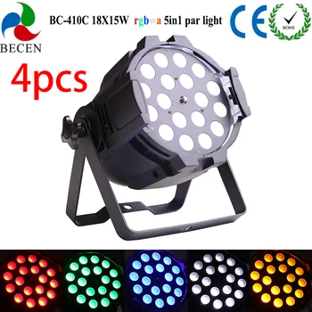 

4pcs 18x15W 5in1 RGBWA par light zoom outdoor led par can