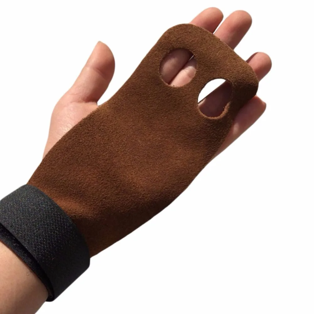 Genuine Leather Barbell Dumbbell Wrist Straps Protector Weightlifting