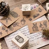 Vintage cute forest animal plants decoration stamp wooden rubber stamps for scrapbooking stationery DIY craft standard stamp ► Photo 3/6