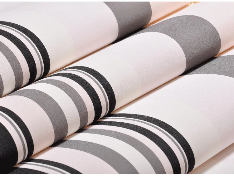 Wholesale High Quality Plain Stripe Cream Grey Black White Non Woven