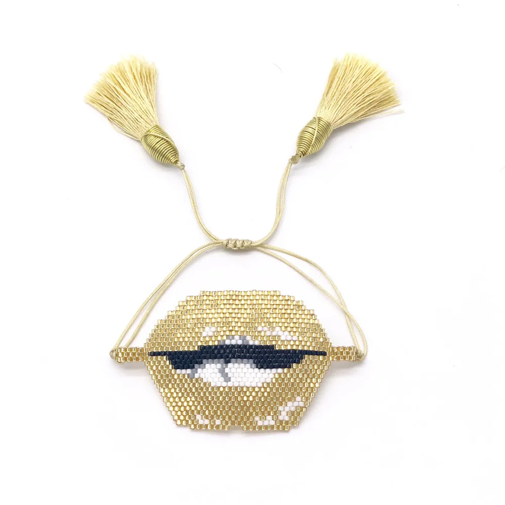 

Shinus Wholesale 5Pcs/lot MIYUKI Bracelets Delica Beads Sexy Lips Jewelry Handmade Jewels Insta Fashion Bijoux Miyuki Bileklik