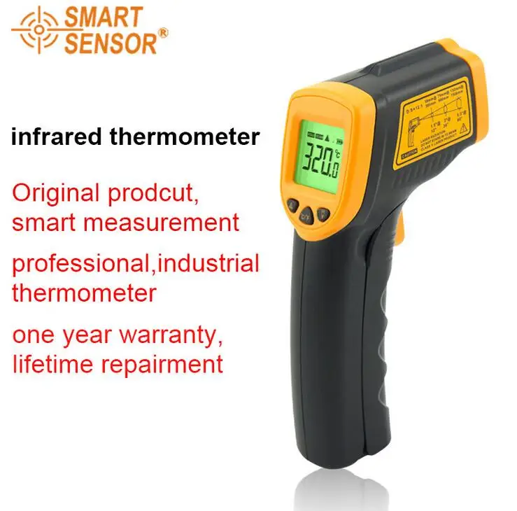 

Digital Infrared Thermometer AR320 -32~380C(-26~716F) Non-Contact IR Laser Point Gun Pyrometer Free shipping