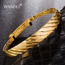 WANDO, новинка, модный уникальный Дубай, золотой цвет, модный браслет, звено цепи, роскошные ювелирные изделия, подарок, женские браслеты \ браслеты, ювелирное изделие, B19