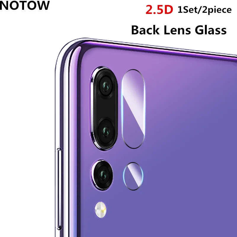 

NOTOW 1Set/2 piece NEW 2.5D 7.5H flexible Rear Camera Lens Tempered Glass Film Protector For Huawei P20 Pro CLT-L29 6.1 inch