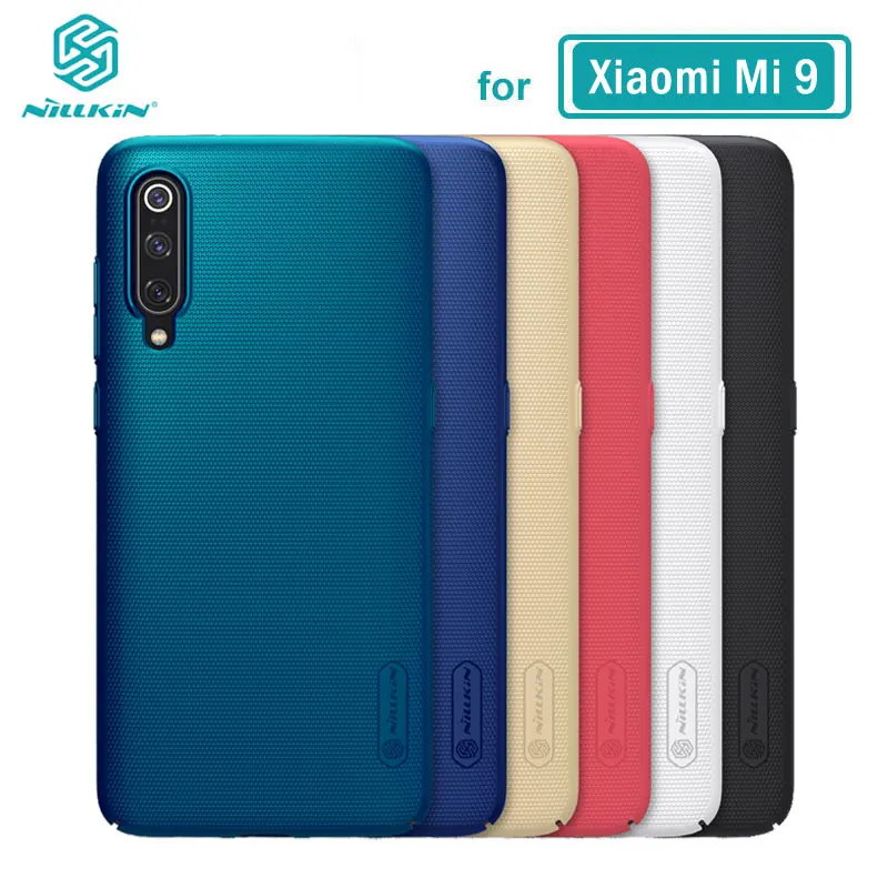 XiaoMi Mi 9 Case Mi9 Cover Nillkin Frosted Shield PC Hard Back Casing Case for XiaoMi Mi 9 SE With Phone Holder