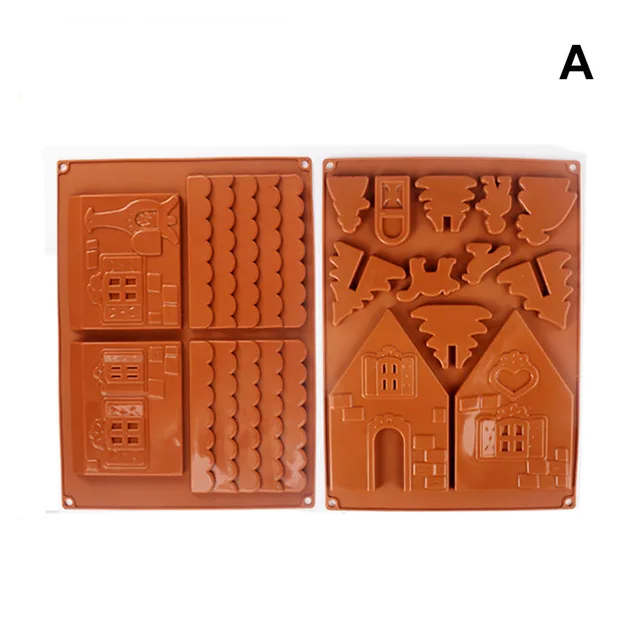 2 pieces/set Chocolate Mold Chocolate House Baking Accessories