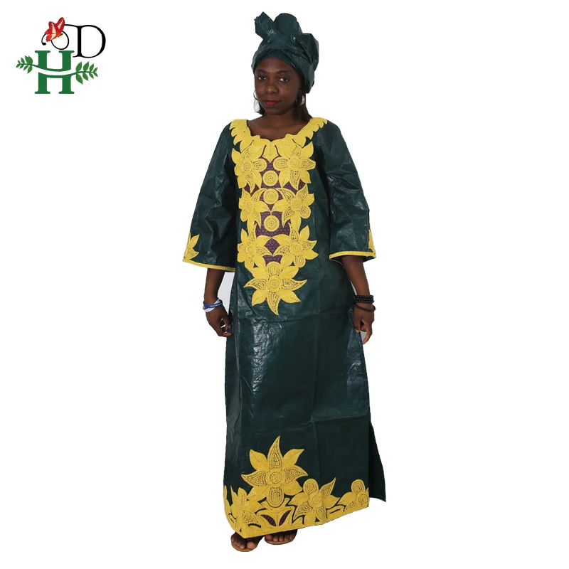 

dashiki lady clothes Bazin riche scarf dress headwraps African dresses for women clothing embroidery robe africaine bazin