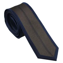 Галстуки coahella коричневый галстук в клетку с полосками темно-синий Окаймленный дизайн шейный платок из микрофибры обтягивающий галстук 6 см