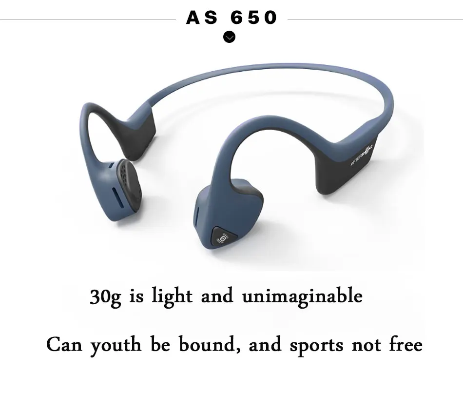 Perfect AFTERSHOKZ TREKZ AIR Bone Conduction Wireless Sport Neckband Headset Headphone Bluetooth Stereo Earphones Headsets for AS600/650 4