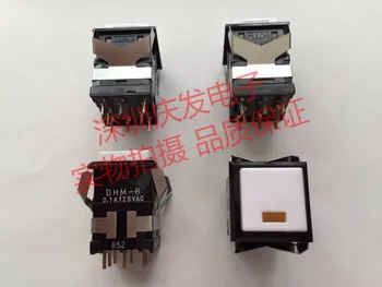 

Original new 100% Japan import push button switch DHM-6 17*17*23 high end instrument self bomb self reset lamp 0.1A 125VAC